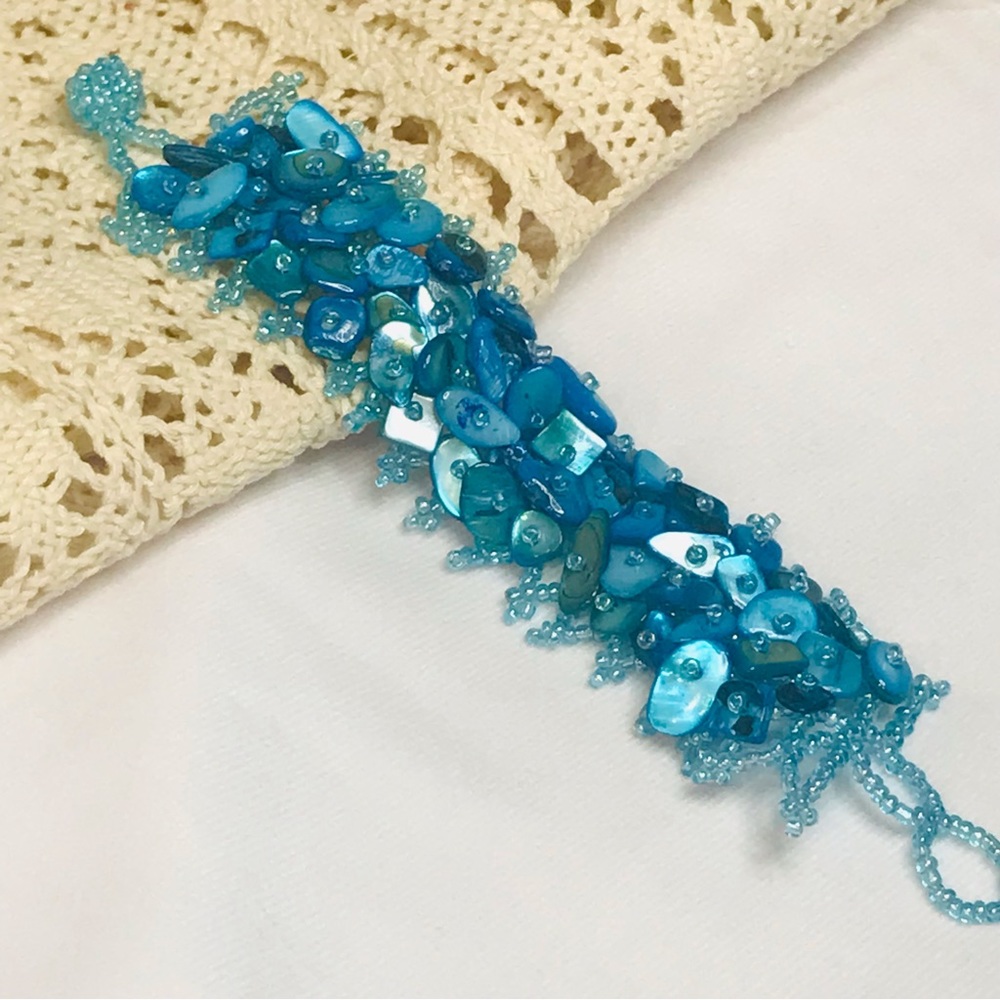 Sea shells bracelet handmade